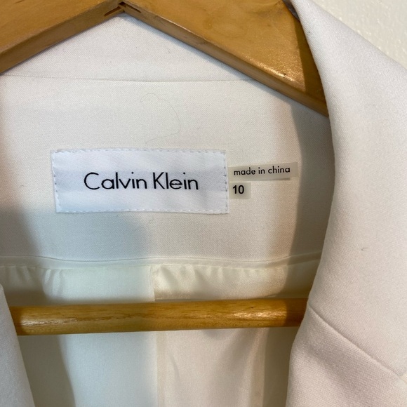 NWT Calvin Klein Luxe Stretch 2 Button Notch Lapel Long Sleeve Blazer - Picture 11 of 15